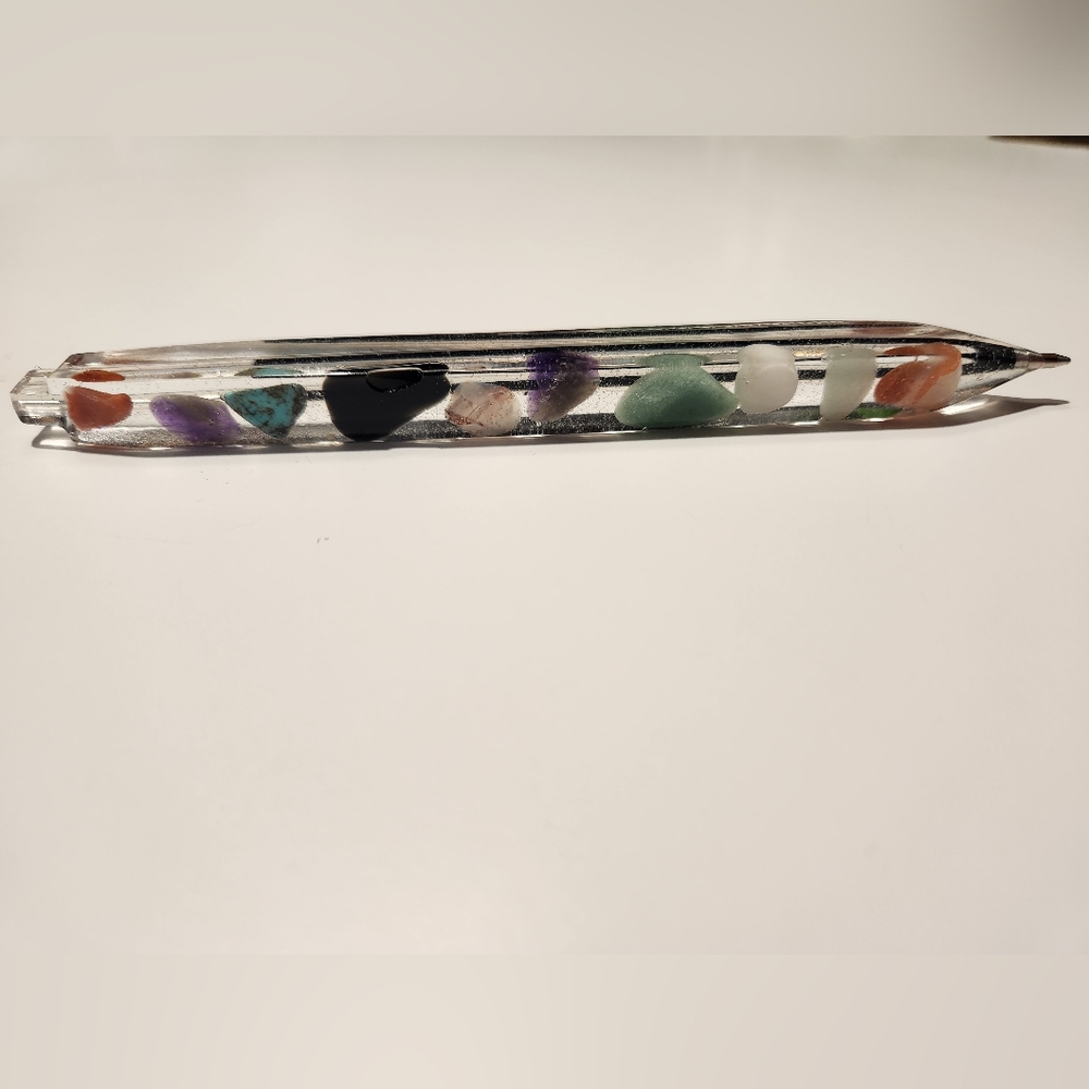 Handmade gemstone pen